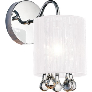 1 Light Wall Sconce with Chrome Finish