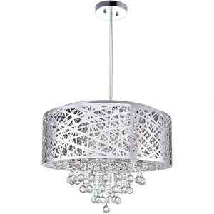 9 Light Chandelier with Chrome Finish - 901415
