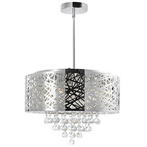 9 Light Chandelier with Chrome Finish - 901415