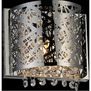 1 Light Wall Sconce with Chrome Finish - 901429