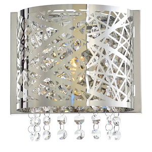 1 Light Wall Sconce with Chrome Finish - 901429