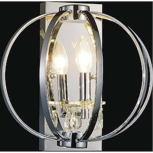 1 Light Wall Sconces with Chrome Finish