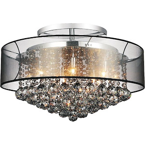 Radiant - 12 Light Drum Flush Mount-16 Inches Tall and 24 Inches Wide