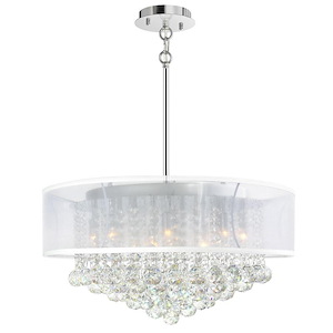 12 Light Chandelier with Chrome Finish - 1252694