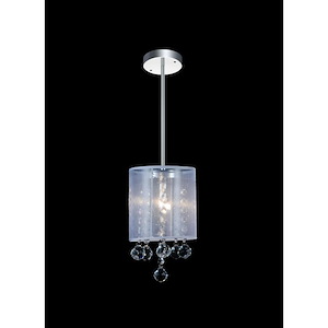 1 Light Mini Pendant with Chrome Finish