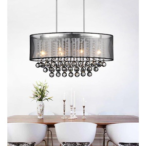 Radiant - 6 Light Drum Chandelier-14 Inches Tall and 12 Inches Wide