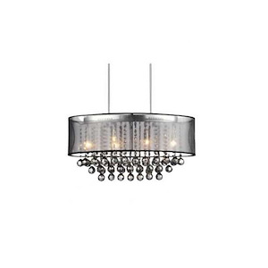 Radiant - 6 Light Drum Chandelier-14 Inches Tall and 12 Inches Wide