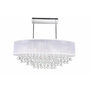 9 Light Chandelier with Chrome Finish - 1253113