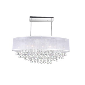 9 Light Chandelier with Chrome Finish - 1253113