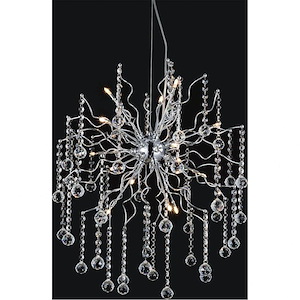 15 Light Chandelier with Chrome Finish - 901545