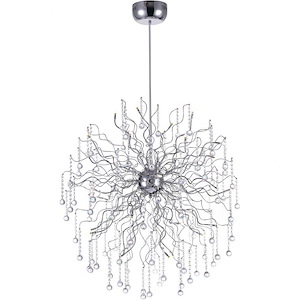 32 Light Chandelier with Chrome Finish