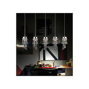 5 Light Chandelier with Chrome Finish - 901560
