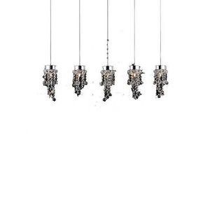 5 Light Chandelier with Chrome Finish