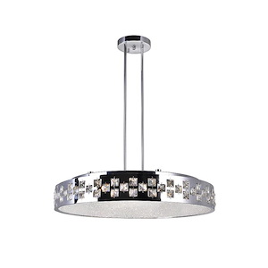 10 Light Chandelier with Chrome Finish