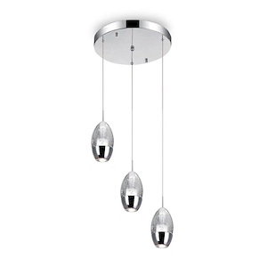 3 Light Mini Pendant with Chrome Finish - 901575