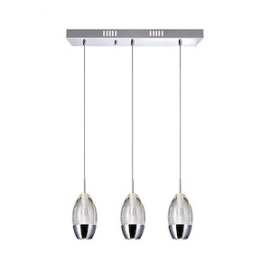 3 Light Chandelier with Chrome Finish - 901576
