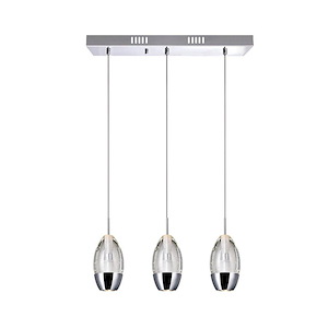 3 Light Chandelier with Chrome Finish - 901576