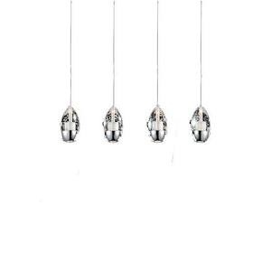 4 Light Chandelier with Chrome Finish