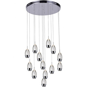 13 Light Chandelier with Chrome Finish - 901578