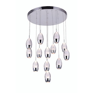 13 Light Chandelier with Chrome Finish - 901578