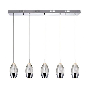 5 Light Chandelier with Chrome Finish - 901579