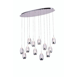 12 Light Chandelier with Chrome Finish