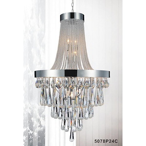 13 Light Chandelier with Chrome Finish - 1252874
