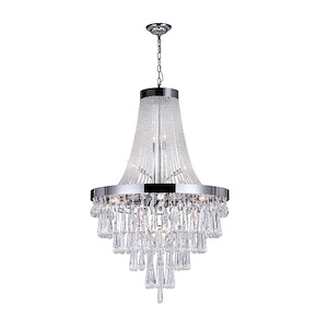 Vast - 17 Light Down Chandelier-52 Inches Tall and 32 Inches Wide