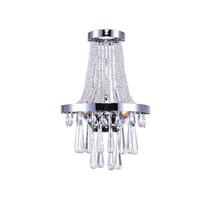 3 Light Wall Sconce with Chrome Finish