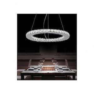LED Chandelier with Chrome Finish