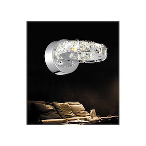 LED Wall Sconce with Chrome Finish