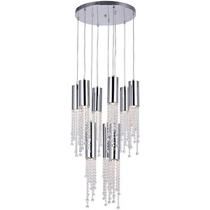 9 Light Chandelier with Chrome Finish - 901604