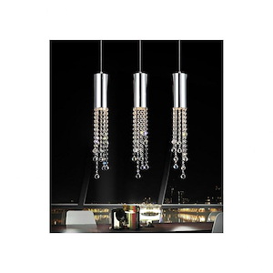 3 Light Chandelier with Chrome Finish - 901605