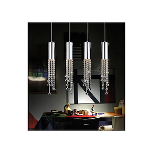 4 Light Chandelier with Chrome Finish - 901606