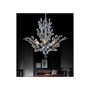6 Light Chandelier with Chrome Finish - 901639