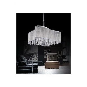10 Light Chandelier with Chrome Finish - 901688