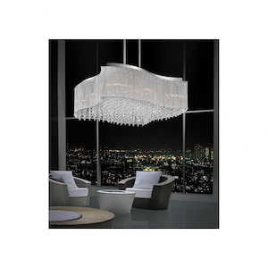 12 Light Chandelier with Chrome Finish - 901689
