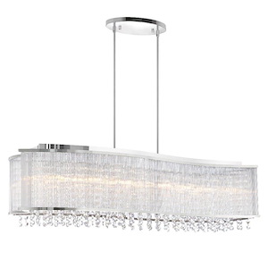 8 Light Chandelier with Chrome Finish