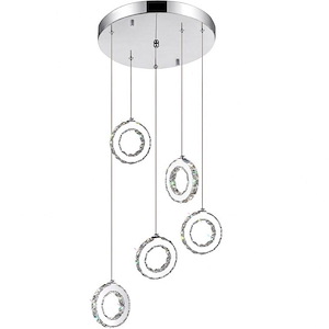 LED Chandelier with Chrome Finish - 901707