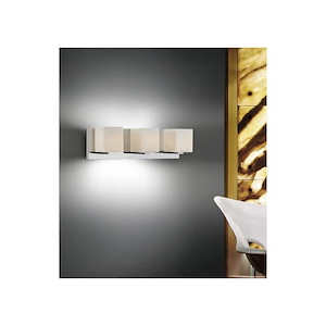 3 Light Wall Sconce with Satin Nickel Finish