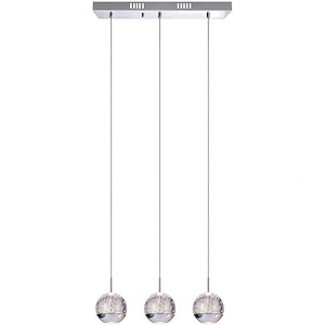 3 Light Chandelier with Chrome Finish - 901761