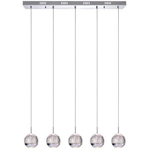 5 Light Chandelier with Chrome Finish - 901763