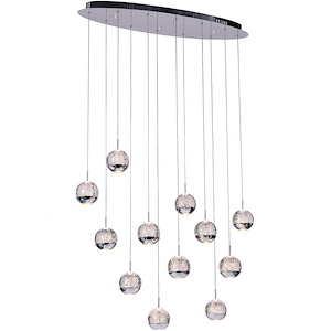 12 Light Chandelier with Chrome Finish - 901764