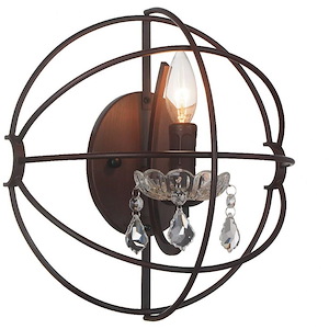 1 Light Wall Sconce with Brown Finish - 901799