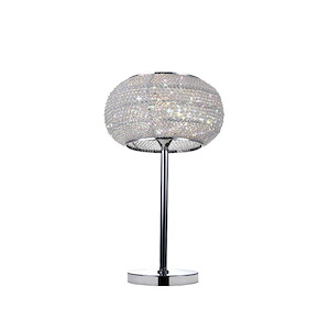 1 Light Table Lamp with Chrome Finish