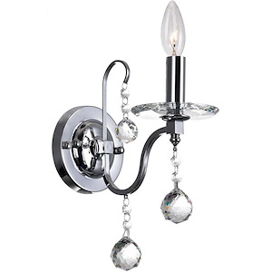 1 Light Wall Sconce with Chrome Finish - 901836