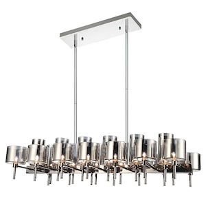 26 Light Chandelier with Pearl Black Finish