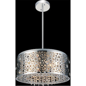 7 Light Chandelier with Chrome Finish