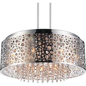 9 Light Chandelier with Chrome Finish - 901982