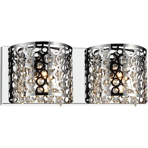 2 Light Wall Sconce with Chrome Finish - 901988
